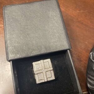 Moissanite Cross Ring